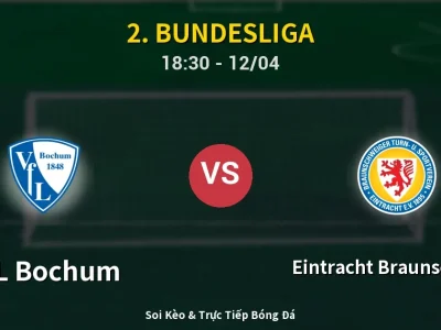 🔴 Trực Tiếp: VfL Bochum 2-0 Eintracht Braunschweig – Link Xem 2. Bundesliga (Full HD)