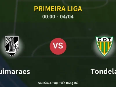 Kết Quả: Guimaraes 5-0 Tondela – Highlight & Bàn Thắng | Primeira Liga