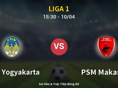 Kết Quả: PSIM Yogyakarta 1-2 PSM Makassar – Highlight & Bàn Thắng | Liga 1