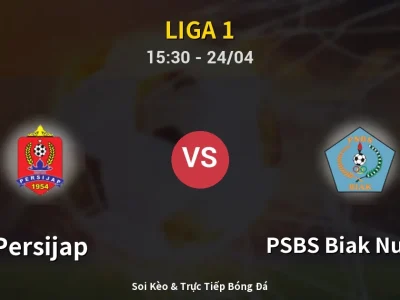 Kết Quả: Persijap 2-0 PSBS Biak Numfor – Highlight & Bàn Thắng | Liga 1