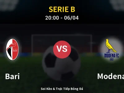 Soi Kèo Bari vs Modena – 20:00 06/04 | Nhận Định, Dự Đoán Tỷ Số