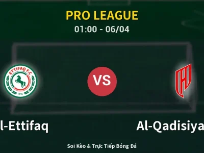 Soi Kèo Al-Ettifaq vs Al-Qadisiyah FC – 01:00 06/04 | Nhận Định, Dự Đoán Tỷ Số