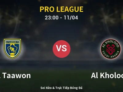 Soi Kèo Al Taawon vs Al Kholood – 23:00 11/04 | Nhận Định, Dự Đoán Tỷ Số