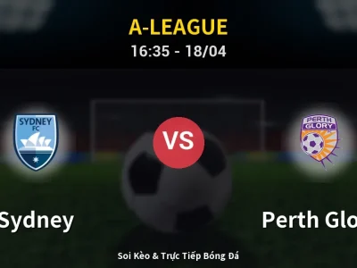 🔴 Trực Tiếp: Sydney 0-0 Perth Glory – Link Xem A-League (Full HD)