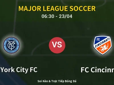 Kết Quả: New York City FC 4-4 FC Cincinnati – Highlight & Bàn Thắng | Major League Soccer