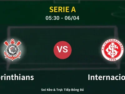 Kết Quả: Corinthians 0-1 Internacional – Highlight & Bàn Thắng | Serie A