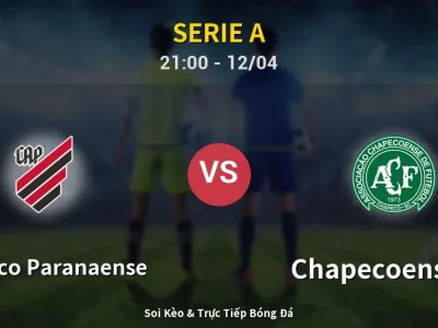 Soi Kèo Atletico Paranaense vs Chapecoense-sc – 21:00 12/04 | Nhận Định, Dự Đoán Tỷ Số
