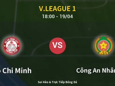 Soi Kèo Ho Chi Minh vs Công An Nhân Dân – 18:00 19/04 | Nhận Định, Dự Đoán Tỷ Số