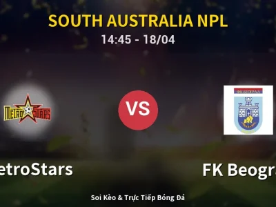 Kết Quả: MetroStars 3-0 FK Beograd – Highlight & Bàn Thắng | South Australia NPL